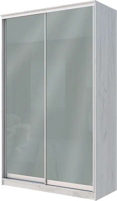 картинка 2-х дверный шкаф купе с цветной пленкой Средне-Серый №074 2200 1200 420 от магазина КУПИ КУПЕ
